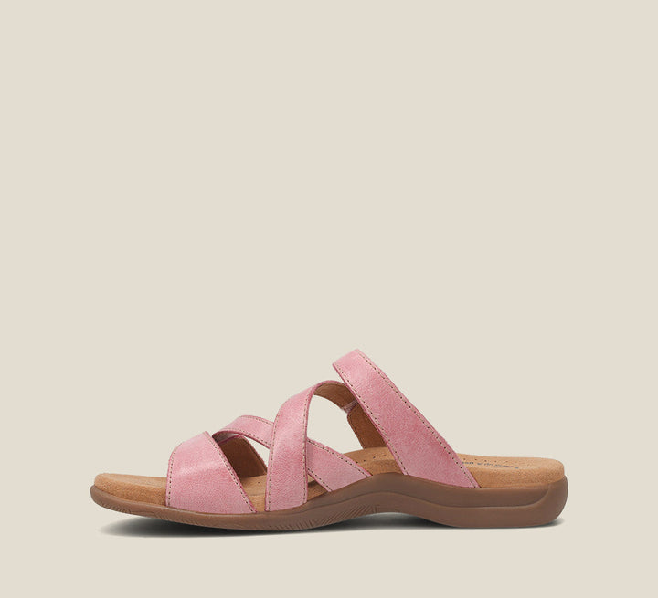 Instep image of Double U Rustic Pink Sandals 11