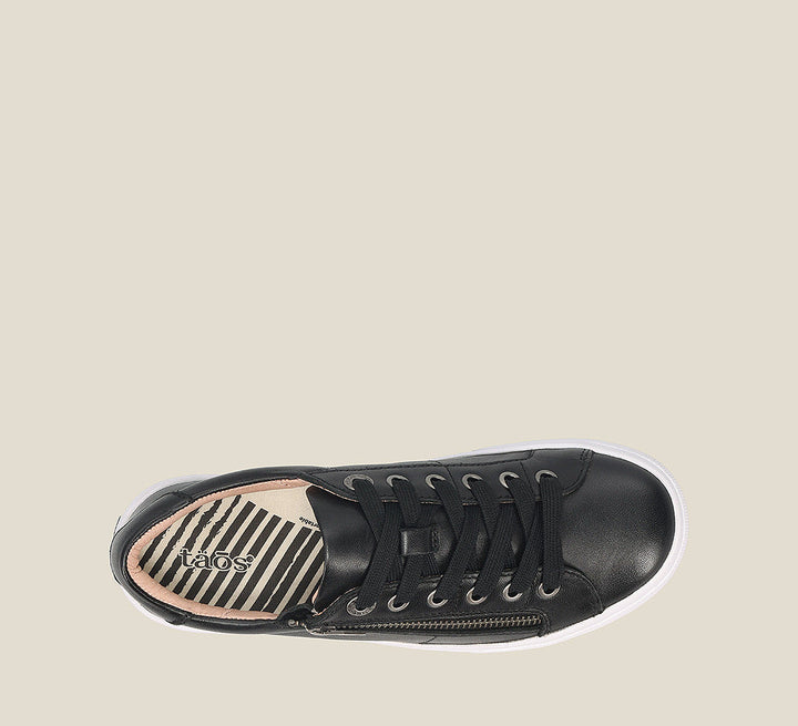 Top down Image of Z Soul Lux Black Leather Size 7