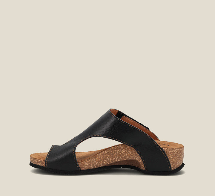 Instep image of Loop Black Sandals 36