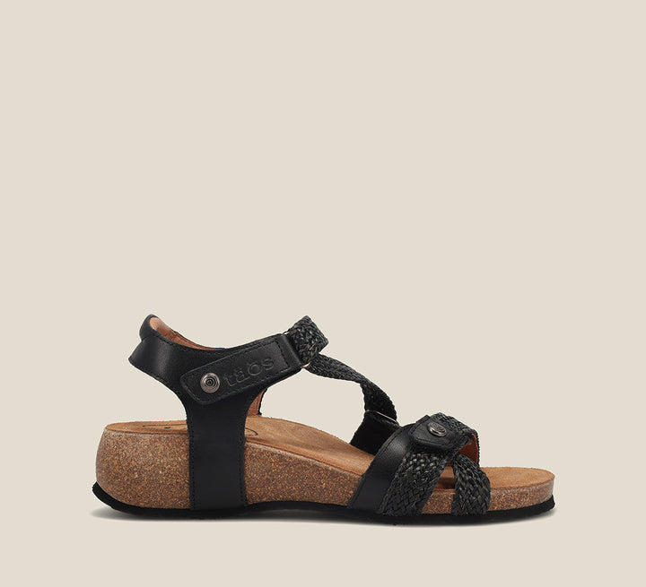 Side angle image of Taos Footwear Trulie Black Size 36