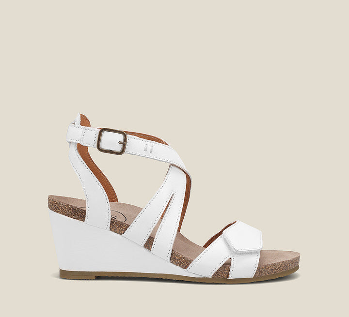 Side angle image of Taos Footwear Xcellent 2 White Size 39