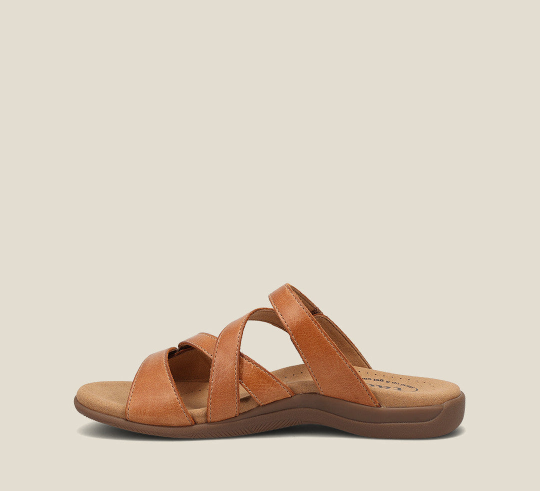 Instep image of Double U Caramel Sandals 6