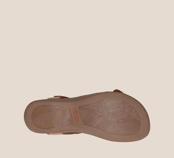 Outsole image of Taos Footwear The Show Caramel Size 7 Wide