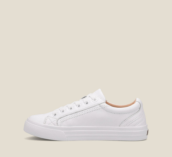 Instep Image of Plim Soul Lux White Leather Size 6