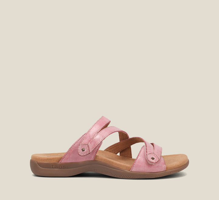 Outside image of Double U Rustic Pink Sandals 11