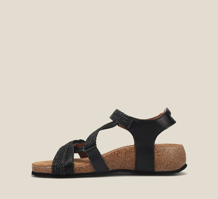 Side angle image of Taos Footwear Trulie Black Size 36