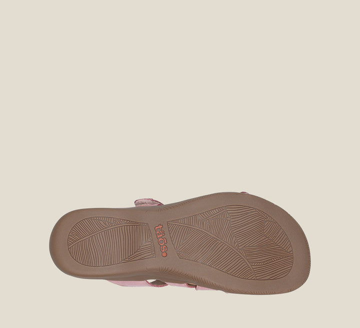 Outsole image of Double U Rustic Pink Sandals 11