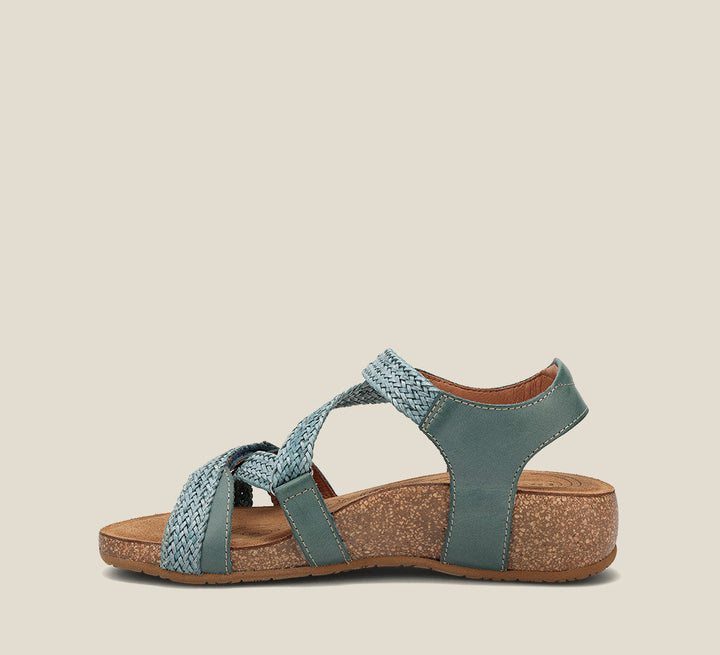 Instep image of Trulie Lake Blue Sandals 36