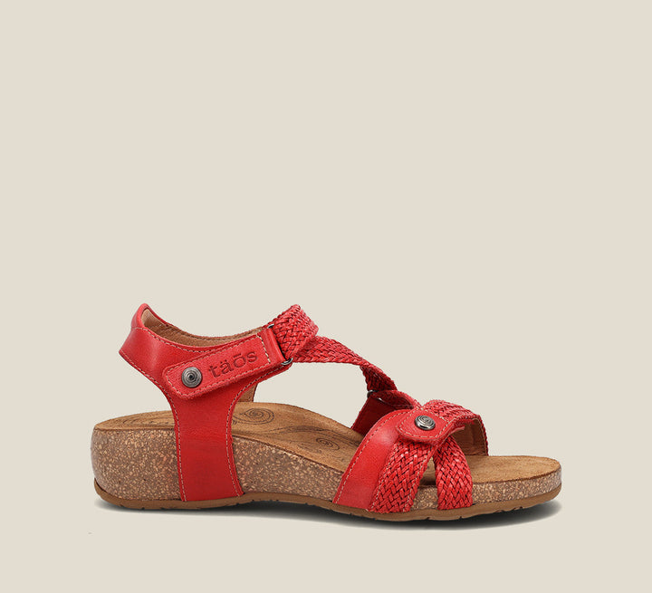 Outside image of Trulie True Red Sandals 36