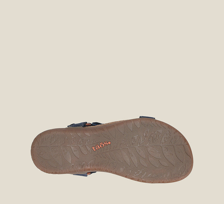 Outsole image of Taos Footwear Mixer Navy Nubuck Size 9