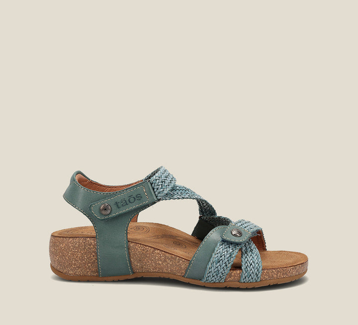 Outside image of Trulie Lake Blue Sandals 36